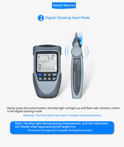 Vente directe d'usine i-POOK PK65H+ Traceur de câble réseau avec écran LCD Test RJ11&RJ45 avec écran - Product Image 6