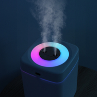 Vente flash : humidificateur à brume froide à double pulvérisation de 3000 ml, diffuseur d'air ultrasonique USB de bureau, adapté au bureau, à la maison, silencieux, faible niveau sonore