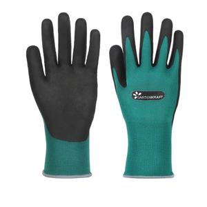 GARTENKRAFT Protection Guantes de seguridad para el trabajo profesional con revestimiento de látex Guantes de jardinería cómodos para diversas actividades - Product Image 1