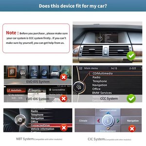 10.25 "Màn hình cảm ứng đài phát thanh xe cho BMW X5 X6 E70 E71 CCC hệ thống Carplay gương liên kết GPS navigation - Product Image 5