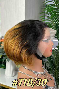 بيع بالجملة عرض خاص بسعر رخيص 12 لونًا قطع بيكسي شعر مستعار بدانتيل 4 × أمامي شعر مستعار ملون 13 قطعة شعر بشري - Product Image 4