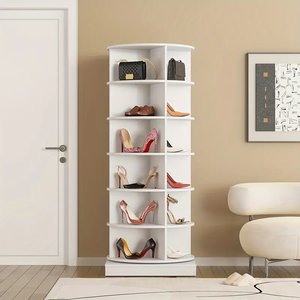 Meuble à <span class=keywords><strong>chaussures</strong></span> rotatif à 360° à 5 niveaux, autoportant, organisateur de rangement pour <span class=keywords><strong>chaussures</strong></span>, armoire de rangement en colonne - Product Image 1