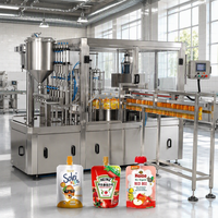 Machine de remplissage et de bouchage automatique pour sachets à bec verseur de yaourt grec 150g 200g