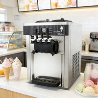 Machine à glaces commerciale, machine à glaces molles, machine à glaces molles de comptoir pour café et pâtisserie