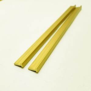 Diseño moderno Pasamanos de latón Tamaño personalizado Fábrica al por mayor Tamaño personalizado Estilo TTD Tiras de incrustaciones de latón Azulejo Control de calidad estricto - Product Image 1