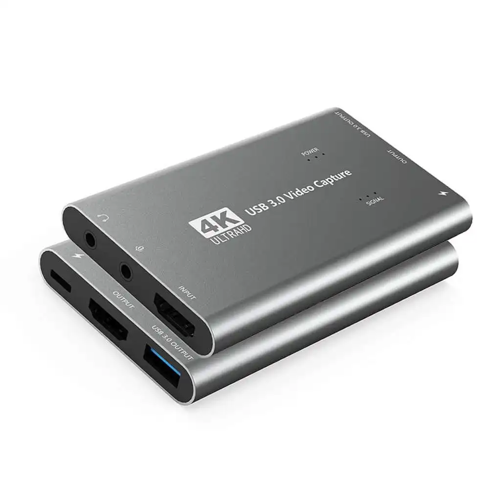 Vendita calda 1080p 60fps Per Live Streaming HDMI a USB 3.0 4K Scheda di Acquisizione Video Per Xbox PS4 wii Nintendo Interruttore