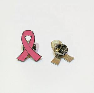 Lencana Emblem Enamel Lunak Custom dengan Cap, Promosi Pita Kesadaran Kanker Payudara Warna Pink Ungu Merah, Bros Pin <span class=keywords><strong>HIV</strong></span> <span class=keywords><strong>AIDS</strong></span> - Product Image 6
