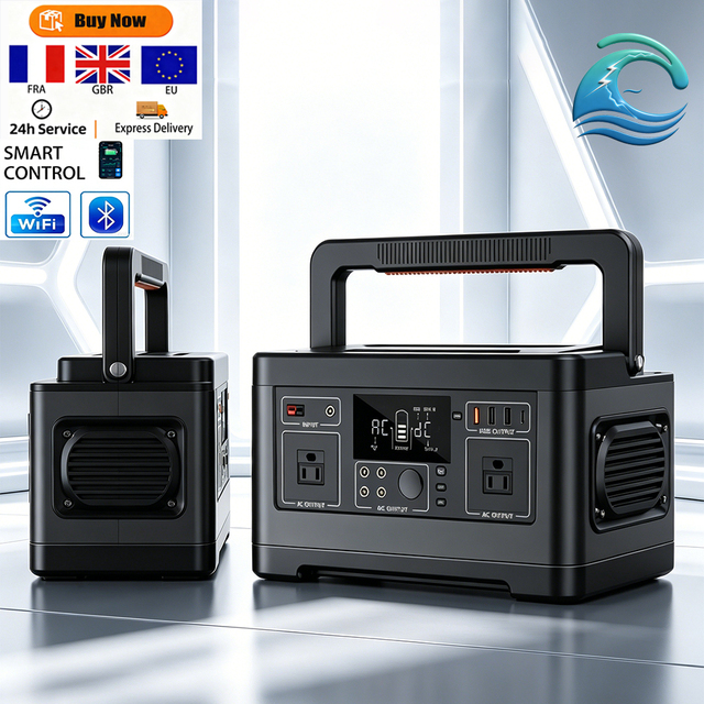 Factory Customized 500W AC 520WH LiFePO4 Portable Power Station MPPT Pure Sine Wave Inverter Jump Starter Cigar Lighter Port