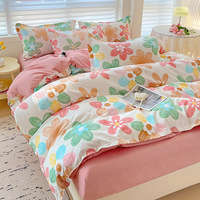 Ensemble de draps de lit de quatre pièces pour l'été ensemble de trois pièces housse de couette ensemble de literie de quatre pièces