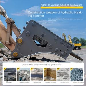 Marteau hydraulique modifié pour excavatrice YSLANDSCAPE, pour le concassage et le battage de pieux, avec un poids de travail de 10 000 kg - Product Image 2