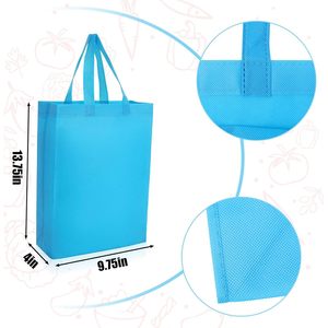 Bolsas de compras reutilizables de 14 x 10 x 4 pulgadas, bolsa de tela no tejida para compras, multicolor - Product Image 3
