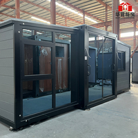 Maison mobile modulaire moderne de luxe, extensible, préfabriquée, 20FT/40FT, maisons conteneurs pliables pas chères, préfabriquées