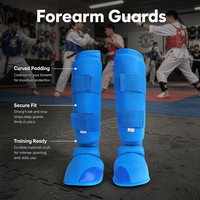 Équipement de protection de karaté en gros avec logo personnalisé OEM approuvé WKF : protège-tête, protège-poitrine, protège-tibias et protège-pieds