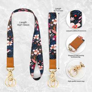 Custom Printed Sublimation Fashionable <b>Polyester</b> Hand Strap Wristlet Keychain Embossed ID Phone <b>Lanyard</b> USA Mairun Brand - Product Image 3