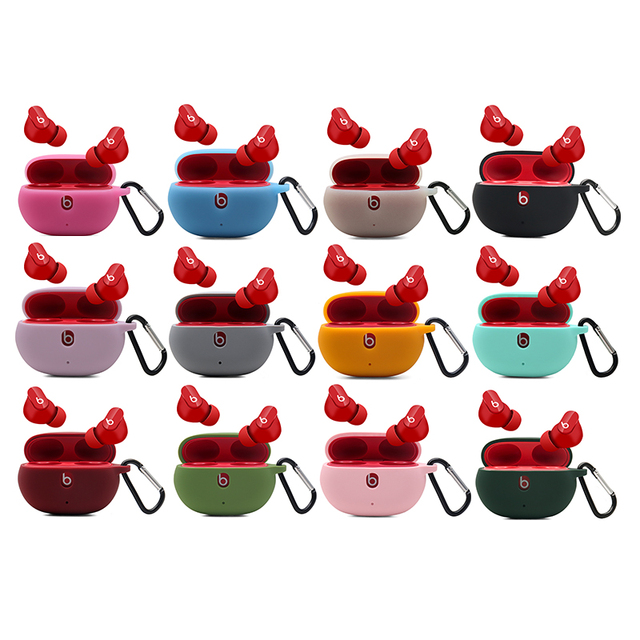 2021 New Arrival for Beats Studio Buds Case Silicone Protective Earphone Case Shockproof With Hook