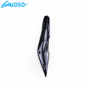 AKOSO 100% 3K moto fibre de carbone côté prise d'air Ram tuba couverture carénage capot pour <span class=keywords><strong>BMW</strong></span> R <span class=keywords><strong>NineT</strong></span> 2014-2022 - Product Image 5