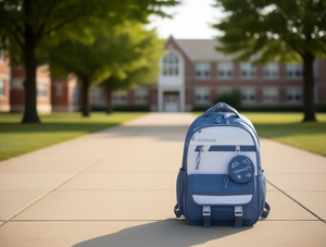 Zaino per bambini da 15 pollici, leggero, per uso scolastico, unisex, in poliestere tinta unita - Product Image 2