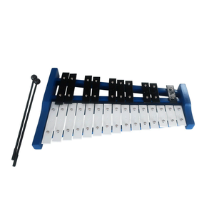 Glockenspiel 25 tons avec portée de <span class=keywords><strong>2</strong></span> <span class=keywords><strong>octaves</strong></span> - <span class=keywords><strong>Xylophone</strong></span> métallique portable avec maillets et étui de transport, touches en aluminium durables - Product Image 4
