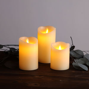 Bougie <span class=keywords><strong>LED</strong></span> à simulation de flamme mobile alimentée par piles de Mermei pour la décoration de la maison - Product Image 1