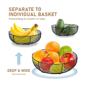 Welltop Estante De Almacenamiento De Metal De 3 Niveles De Acero Moderno Y Aluminio Cesta De Frutas Y Verduras Organizador De <span class=keywords><strong>Cocina</strong></span> - Product Image 3