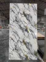 Lámina de PVC Flexible con Aspecto de Mármol para Cocina, Baño y Techo, Suministro Directo de Fábrica, con Embalaje PPWR