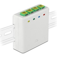 Boîte de façade FTTH pour prise murale à fibre optique Dinrail 4 ports 8 cœurs Lc Apc Dx