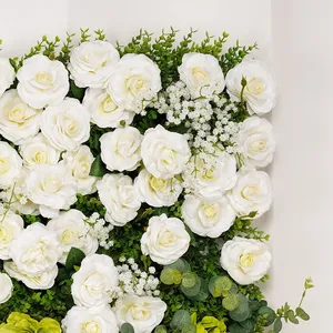 Pannello Floreale in Seta Filata <span class=keywords><strong>di</strong></span> Alta Qualità Personalizzato, Parete <span class=keywords><strong>di</strong></span> <span class=keywords><strong>Fiori</strong></span> Artificiali 3D Fatta a Mano per Decorazioni Matrimoniali <span class=keywords><strong>e</strong></span> Sfondi per Palcoscenici - Product Image 3