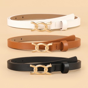 <span class=keywords><strong>Ceinture</strong></span> Fine Taille <span class=keywords><strong>Femme</strong></span> <span class=keywords><strong>Tendance</strong></span> en PU Décorative pour Robes et Jeans, Alliage Élégant pour Cintrée, Vente en Gros - Product Image 2