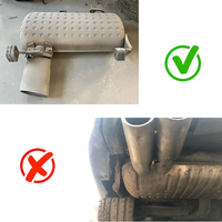 SYPES Embout d'Échappement en Acier Inoxydable Tuyau et Système d'Échappement pour BMW Série 3 E90 E92 320i 318i 325i 335i MT Diffuseur (05-12)