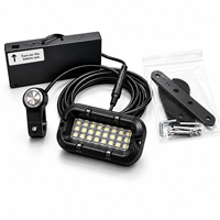 Lampu Batu LED Gaya Baja Semua Logam, Lampu Bantu Belakang, Bertenaga Baterai atau Kabel Langsung untuk Sepeda Motor Trail Listrik