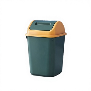 Cubo de Basura Rectangular de Plástico PP con Tapa Enrollable, Ecológico, de 12L, para Cocina - Product Image 3