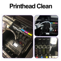 Cairan Pembersih Printer Inkjet DTF DTG, Pembersih Printhead untuk Epson Canon HP Brother, Solusi Pembersih Nozzle Printhead