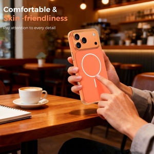 เคสโทรศัพท์มือถือแบบแม่เหล็กด้านหลังแบบด้าน สำหรับ iPhone 17 16 15 14 Pro Max 17 Air รองรับการชาร์จไร้สาย ป้องกันการกระแทก - Product Image 6