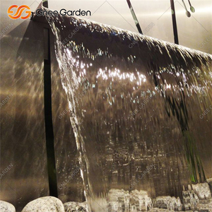 Fontaine à cascade moderne en métal Gnee Garden avec design pissenlit pour la décoration extérieure du jardin - Product Image 4