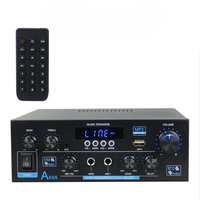 Amplificateur AK55 900W Max 2.0 canaux, puissance nominale 70W+70W, bleu. Amplificateur audio Hifi pour karaoké, lecteur de musique, compatible 110V 220V 12V AK-55
