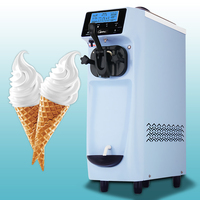 Machine à crème glacée pour café, GSEICE, machine à fabriquer de la crème glacée, machine à crème glacée molle, facile à utiliser, petite et légère