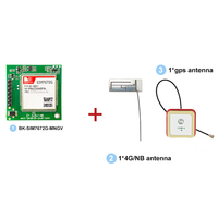Tarjeta de Desarrollo SIMCom BK-SIM7672G LTE Cat 1 Bis 4G con Bandas Globales Opcionales, GPS GNSS, Ranura Nano SIM o Nano SIM Push-Push, USB UART