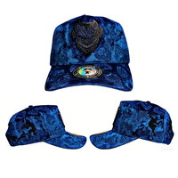 Cappelli Personalizzati con Ricamo 3D, Cappellini Chucky Originali Neri con Visiera Curva, Berretto Dandi a 5 Pannelli Regolabile, Cappelli da Baseball Chucky