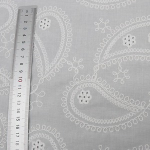<strong>Soft</strong> Embroidered Cotton <strong>Fabric</strong> for Dressmaking <strong>Wholesale</strong> Custom Design - Product Image 4