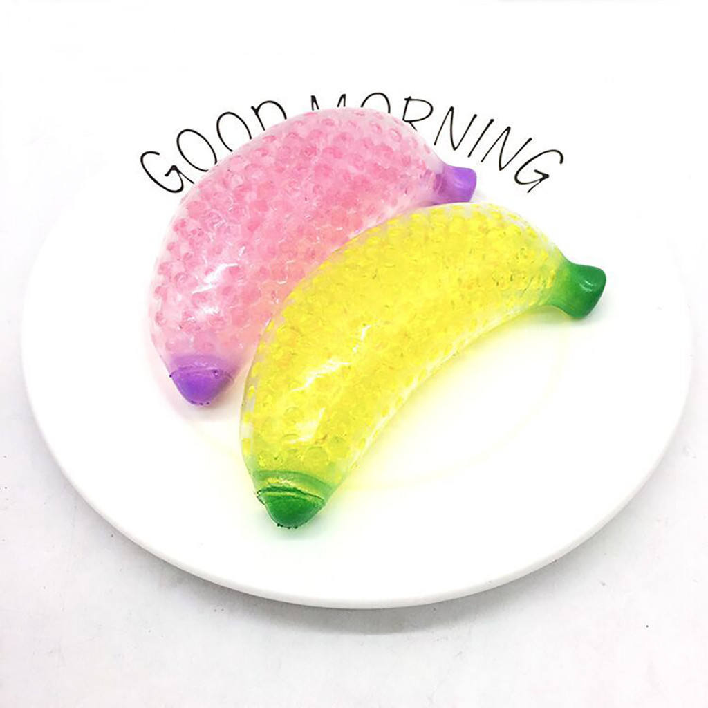Wholesale Squeeze Fidget Toys Antistress Creative Spoof Vent Spongy Banana Bead Adult Squeeze Toy