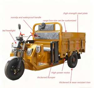 จักรยานไฟฟ้า 3 ล้อรุ่นใหม่จากโรงงานผลิต จักรยานไฟฟ้ารุ่นเก่าความเร็วสูงพร้อมแบตเตอรี่ขนาดใหญ่ แบบเปิด - Product Image 2