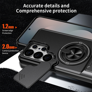 เคสโทรศัพท์กันกระแทกแบบแม่เหล็กสำหรับรถยนต์ วัสดุ TPU+PC แข็งแรงทนทาน สำหรับ Samsung Galaxy S26 Ultra S26 Edge A73 A57 A37 A27 พร้อมห่วงคล้องนิ้ว - Product Image 5
