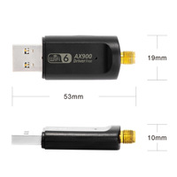 Adaptador Wifi USB Oem Driver Free Ax900 Wifi 6 Wpa3 de 5ghz y 2.4ghz, Dongle Wifi, Tarjeta de Red Inalámbrica para PC y Laptop