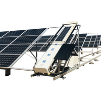 Robot de nettoyage à sec sans eau pour panneaux solaires, faible consommation d'énergie, haute efficacité pour les grandes fermes solaires du Gobi