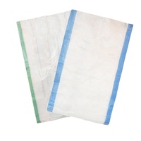 Sacs tissés en PP blancs réutilisables, emballage industriel robuste, impression offset thermoscellée pour céréales et matériaux de construction