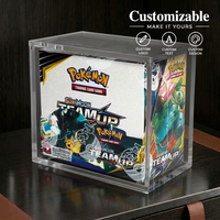 Kotak Display Akrilik Transparan Anti UV dengan Tutup Magnetik Anti Debu Pelindung Kolektor untuk Penyimpanan Elite Trainer Box