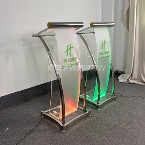 Dẫn ánh sáng Acrylic Bục Giảng cuộc họp báo Bục Giảng cho bài phát biểu khai mạc lễ kỷ niệm - Product Image 1