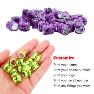 Qa Pluimveehouderij Uitrusting 8Mm Aluminium Vogels Ringduivenpoot Ring Voor Kippenboerderijkuikens Papegaai Kwartelvogels - Product Image 4