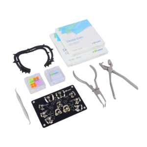 Kit de barrage dentaire en caoutchouc, Instruments chirurgicaux en acier inoxydable, équipements de laboratoire de <span class=keywords><strong>dentiste</strong></span> - Product Image 2