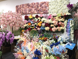 Rama de flor colgante de <span class=keywords><strong>Lila</strong></span> Artificial para interiores, decorativa para boda/hebras entrelazadas de frijol Artificial colgante fragante - Product Image 5